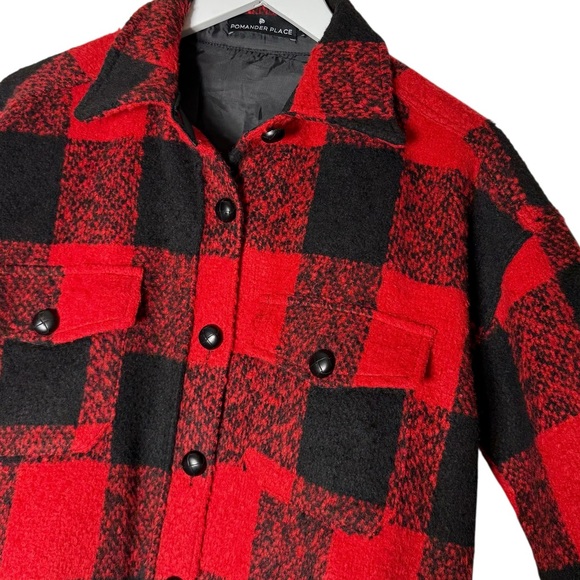 Pomander Place Buffalo Plaid Austen Jacket Size Small Wool Blend - Picture 4 of 10